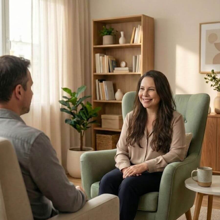 Sessão de terapia individual